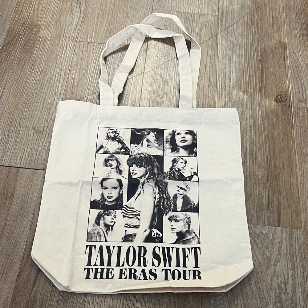 Taylor Swift The Eras Tour Black and White Tote Bag